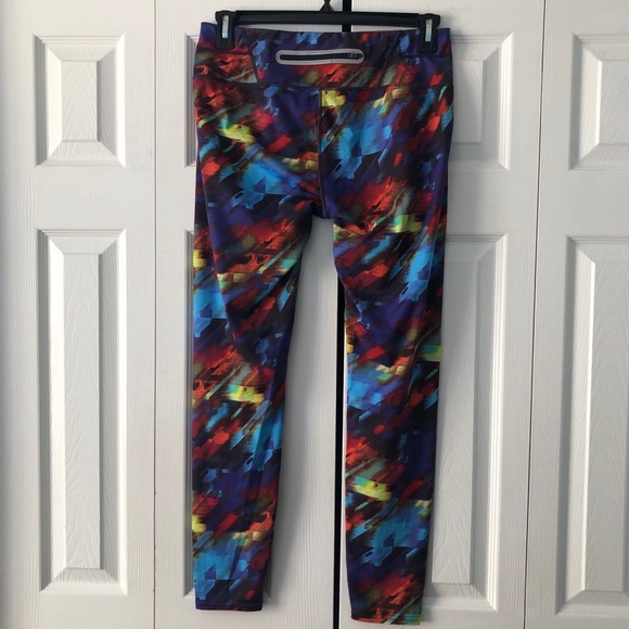 Athleta Colorburst Sonar Leggings size Large - Picture 5 of 16
